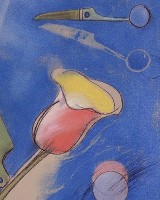 Kuchenny kwiat&nbsp;&nbsp;&nbsp;&nbsp;kredka olejowa i pastel&nbsp;&nbsp;&nbsp;&nbsp;70 x 50cm